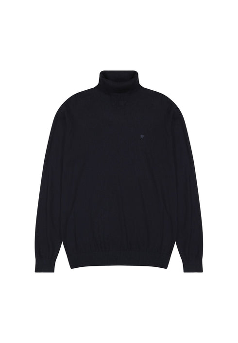 Wrangler Men's Turtle Neck Sweatshirt In Dark Navy