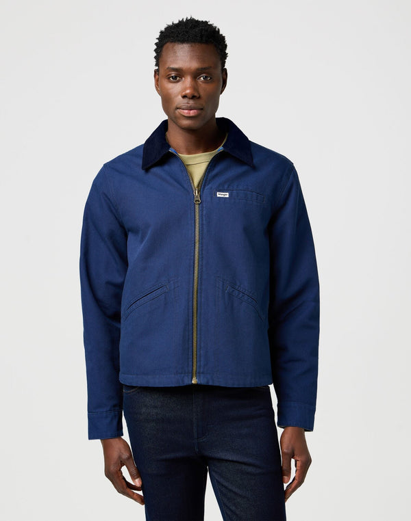 Wrangler Men's Utility Jacket In Navy - Rodeo In