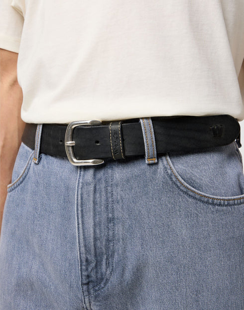 Wrangler Men's West Belt In Black - Rodeo In