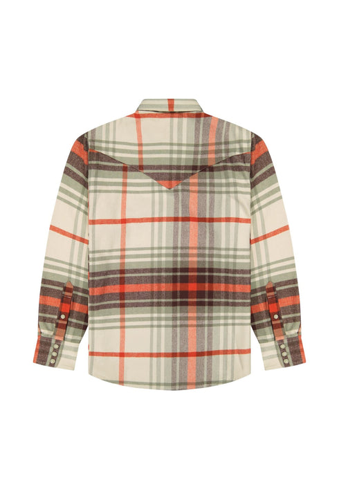 Wrangler Men's Western Shirt In Birch - Rodeo In