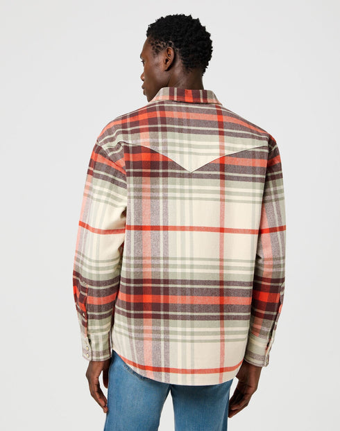 Wrangler Men's Western Shirt In Birch