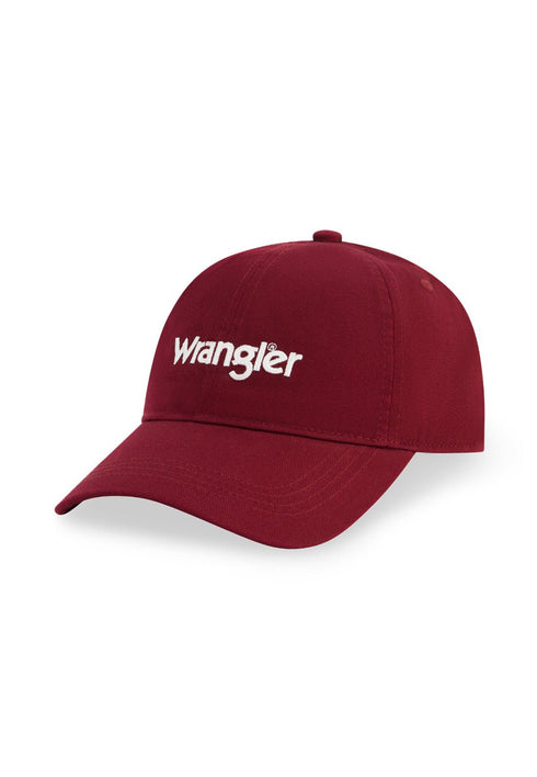 Wrangler Washed Logo Cap in Italian Plum
