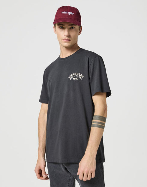 Wrangler Washed Logo Cap in Italian Plum