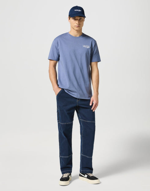 Wrangler Washed Logo Cap in Navy