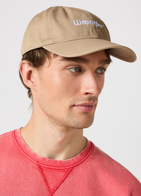 Wrangler Washed Logo Cap In Saddle