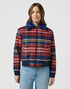 Wrangler Women's Aviator Jacket in Red Tartan