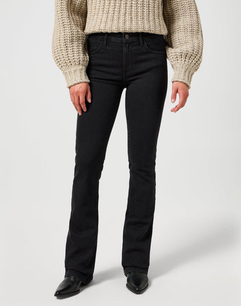 Wrangler Women's Bootcut Jeans In Drainpipe