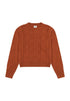 Wrangler Women's Cable Knit Sweater In Ginger Bread