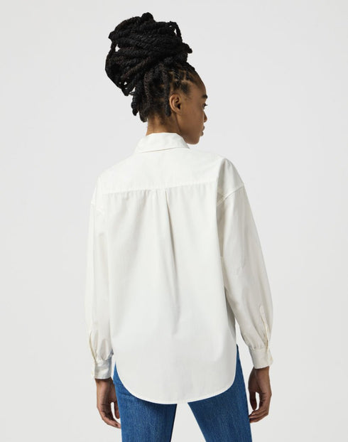 Wrangler Women's Cool GIrl Shirt in Worn White