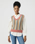 Wrangler Women's Cropped Sweater Vest in Rainbow