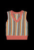 Wrangler Women's Cropped Sweater Vest in Rainbow