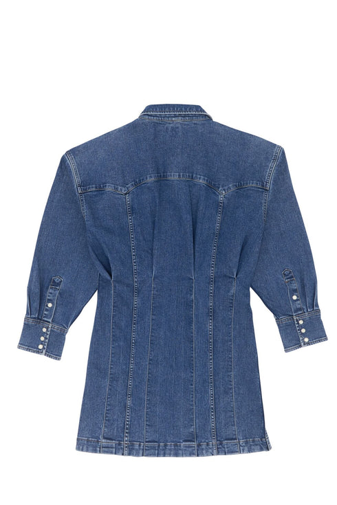 Wrangler Women's Darted Skirt Dress In Sapphire Trace