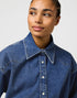 Wrangler Women's Darted Skirt Dress In Sapphire Trace - Rodeo In