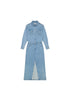 Wrangler Women's Denim Match Up Dress In Light Blue