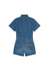 Wrangler Women's Denim Romper One Piece In Urban Echo