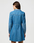 Wrangler Women's Denim Shirt Dress In Forst - Rodeo In