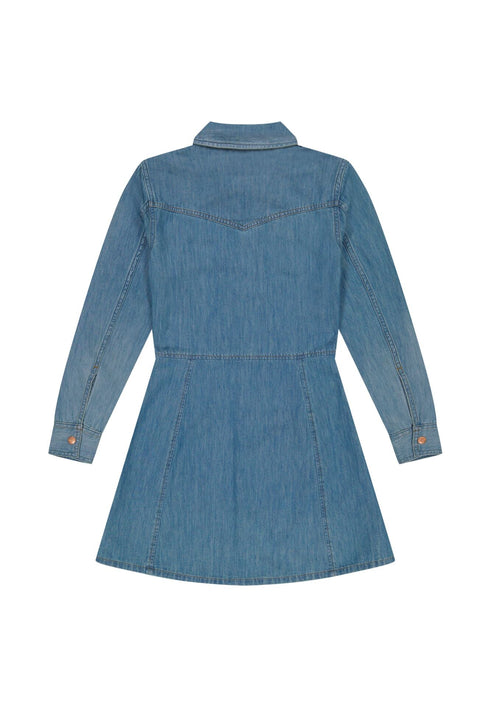 Wrangler Women's Denim Shirt Dress In Forst - Rodeo In