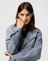 Wrangler Women's Denim Trench Coat In Haute Haze
