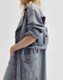 Wrangler Women's Denim Trench Coat In Haute Haze - Rodeo In