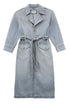 Wrangler Women's Denim Trench Coat In Haute Haze - Rodeo In