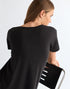Wrangler Women's Easy V Neck T-Shirt In Black - Rodeo In