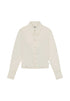 Wrangler Women's Feeme Peplim Shirt In Pinstar White - Rodeo In