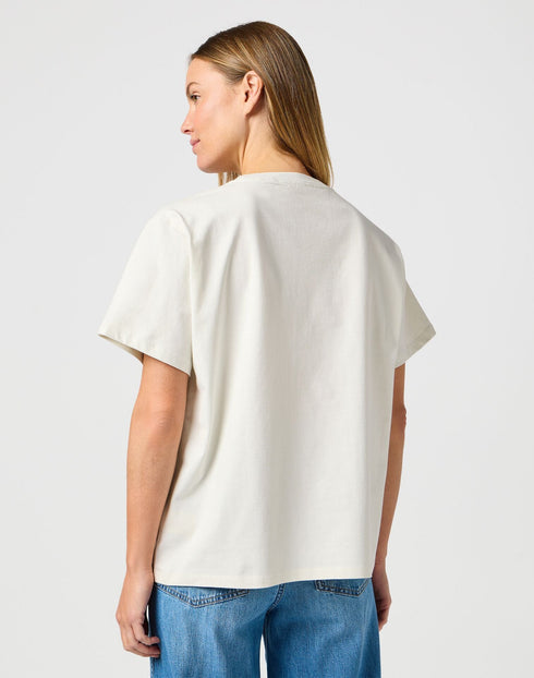 Wrangler Women's GirlFriend T-Shirt In Vintage White