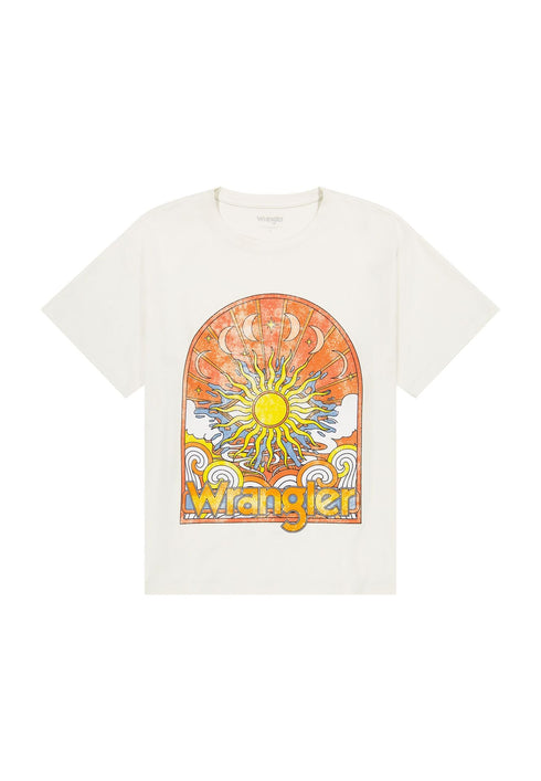 Wrangler Women's GirlFriend T-Shirt In Vintage White