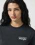 Wrangler Women's Graphic T-Shirt on Faded Black