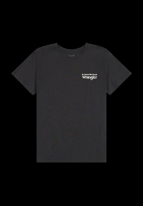 Wrangler Women's Graphic T-Shirt on Faded Black