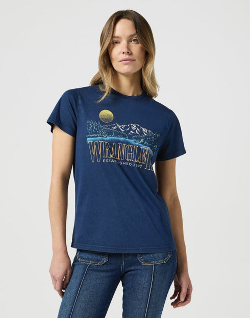 Wrangler Women's Graphic T-Shirt on Navy