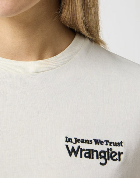 Wrangler Women's Graphic T-Shirt on VIntage White