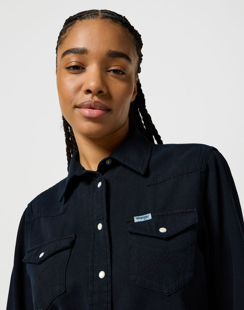 Wrangler Women's Heritage Shirt In Black
