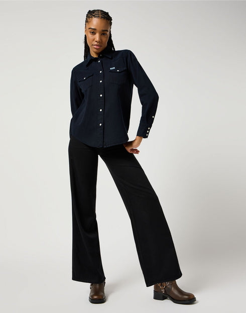 Wrangler Women's Heritage Shirt In Black