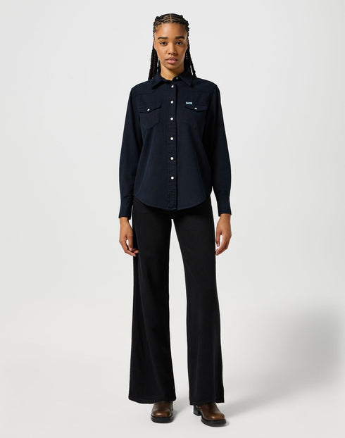 Wrangler Women's Heritage Shirt In Black