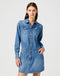Wrangler Women's Long Sleeve Denim Dress In Ultra Marine