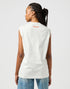 Wrangler Women's Muscle Tank Top In Vintage White - Rodeo In