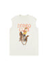 Wrangler Women's Muscle Tank Top In Vintage White - Rodeo In