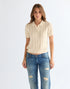 Wrangler Women's One Pocket Polo T-Shirt In Birch - Rodeo In