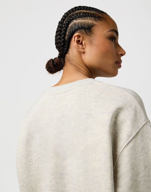 Wrangler Women's Oversized Sweatshirt In Oat Meal