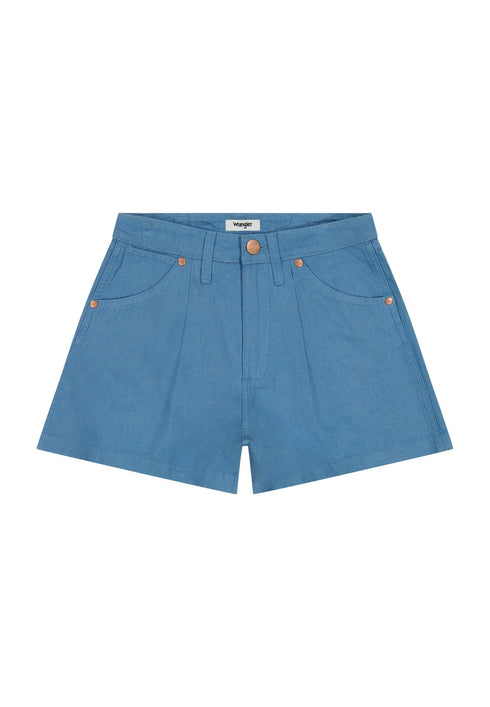 Wrangler Women's Pleated Short In Cotton Candy Blue