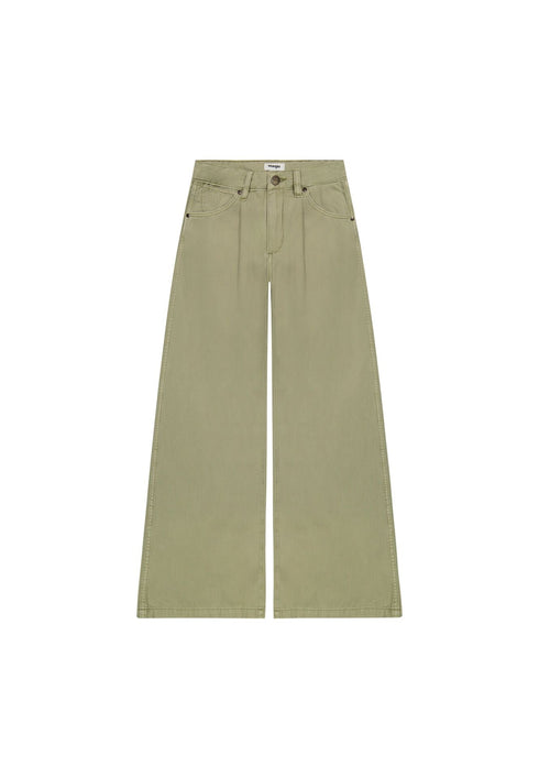 Wrangler Women's Pleated Trouser jeans In Dark Tea