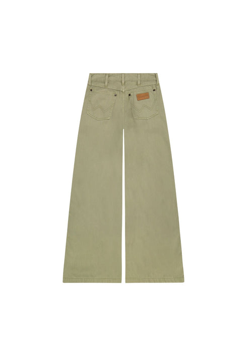Wrangler Women's Pleated Trouser jeans In Dark Tea - Rodeo In