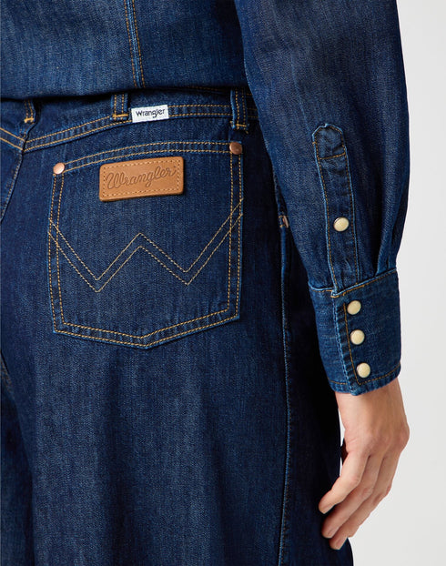 Wrangler Women's Pleated Trouser jeans In Saddle