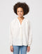 Wrangler Women's Poet Sleeve Blouse In White