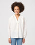 Wrangler Women's Poet Sleeve Blouse In White