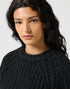 Wrangler Women's Puff Sleeve Sweater In Black