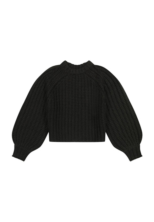 Wrangler Women's Puff Sleeve Sweater In Black