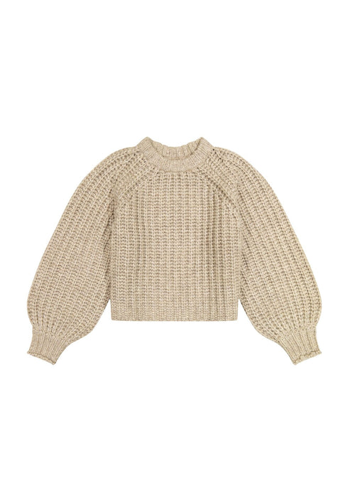 Wrangler Women's Puff Sleeve Sweater In Oatmeal