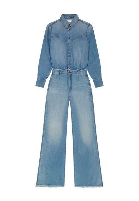 Wrangler Women's Radiating Coverall In Shimmer Stone